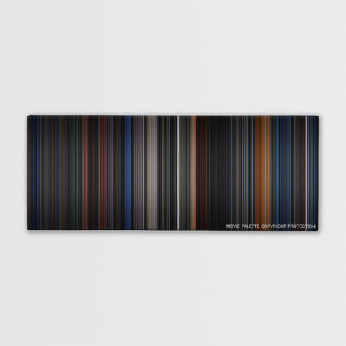 Batman Returns color palette canvas print: thousands of thin vertical stripes of color