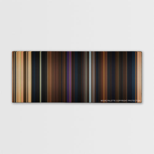 Beauty and the Beast color palette canvas print: thousands of thin vertical stripes of color