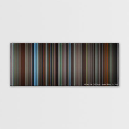 Insomnia color palette canvas print: thousands of thin vertical stripes of color