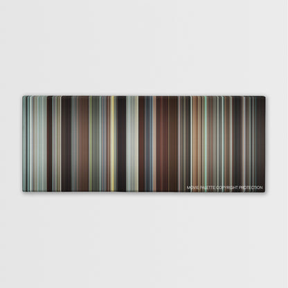 Wall Street: Money Never Sleeps color palette canvas print: thousands of thin vertical stripes of color