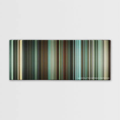 Unleashed color palette canvas print: thousands of thin vertical stripes of color