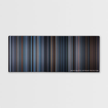 Hannibal color palette canvas print: thousands of thin vertical stripes of color