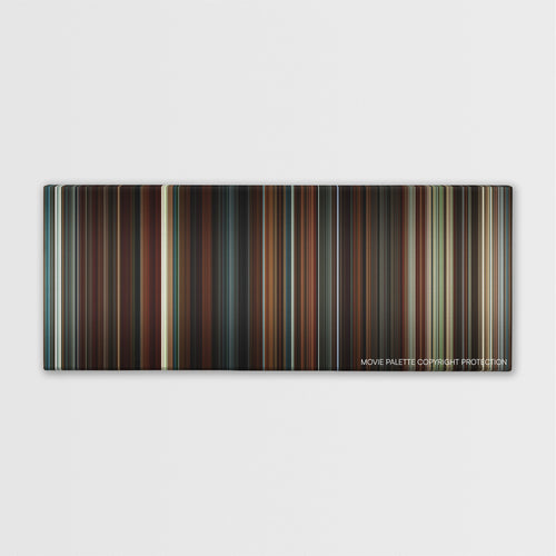 The Good Shepherd color palette canvas print: thousands of thin vertical stripes of color