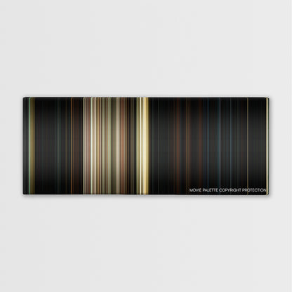 Friday the 13th color palette canvas print: thousands of thin vertical stripes of color
