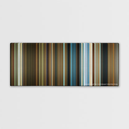 1408 color palette canvas print: thousands of thin vertical stripes of color