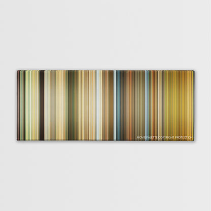 Ip Man 2 color palette canvas print: thousands of thin vertical stripes of color