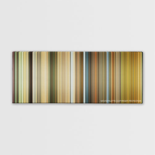 Ip Man 2 color palette canvas print: thousands of thin vertical stripes of color