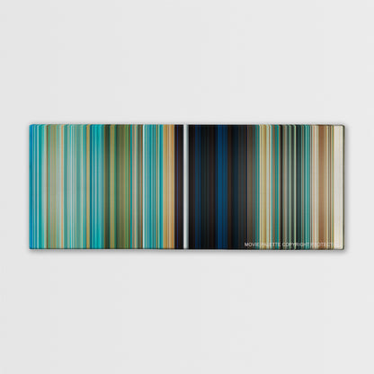 Ice Age: The Meltdown color palette canvas print: thousands of thin vertical stripes of color