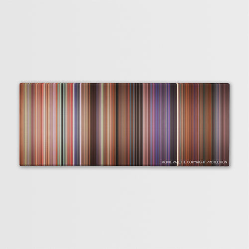 Not Another Teen Movie color palette canvas print: thousands of thin vertical stripes of color