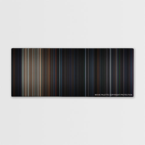 Olympus Has Fallen color palette canvas print: thousands of thin vertical stripes of color