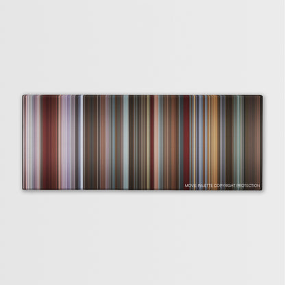 That Awkward Moment color palette canvas print: thousands of thin vertical stripes of color