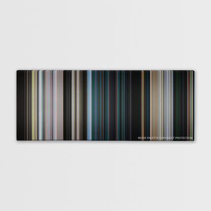 28 Weeks Later color palette canvas print: thousands of thin vertical stripes of color