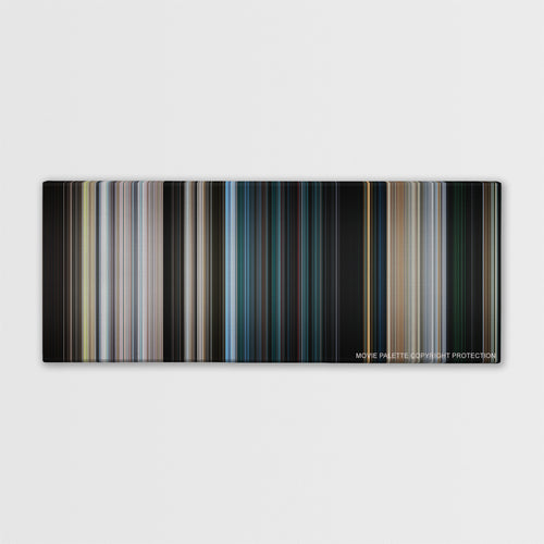28 Weeks Later color palette canvas print: thousands of thin vertical stripes of color