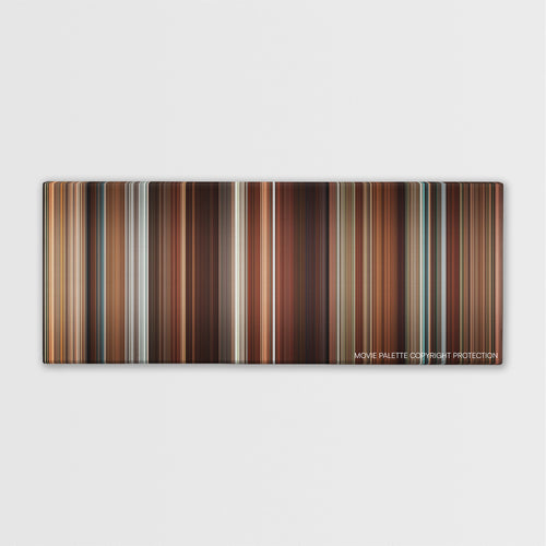 Dan in Real Life color palette canvas print: thousands of thin vertical stripes of color