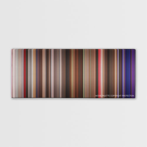 Music and Lyrics color palette canvas print: thousands of thin vertical stripes of color