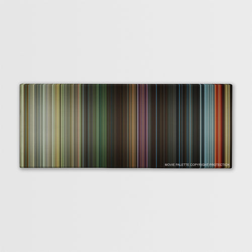 The World's End color palette canvas print: thousands of thin vertical stripes of color