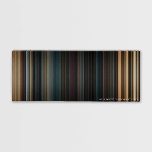 Fast & Furious color palette canvas print: thousands of thin vertical stripes of color