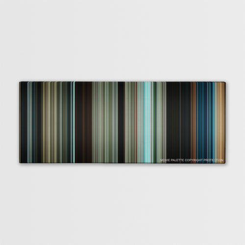 Pirates of the Caribbean: Dead Men Tell No Tales color palette canvas print: thousands of thin vertical stripes of color