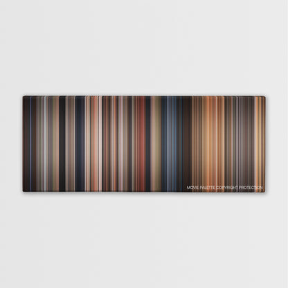 Anaconda color palette canvas print: thousands of thin vertical stripes of color