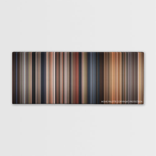 Anaconda color palette canvas print: thousands of thin vertical stripes of color