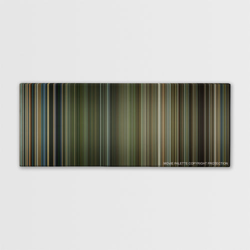 Lone Survivor color palette canvas print: thousands of thin vertical stripes of color