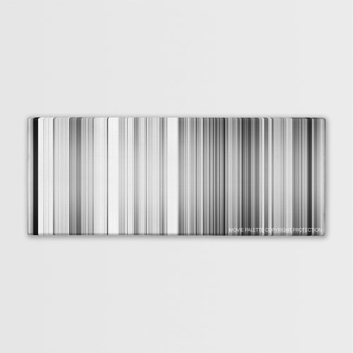 Wild Strawberries color palette canvas print: thousands of thin vertical stripes of color