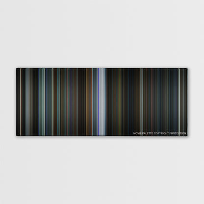 Now You See Me 2 color palette canvas print: thousands of thin vertical stripes of color