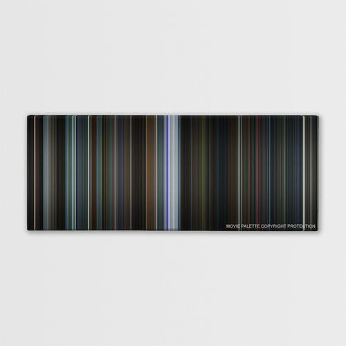 Now You See Me 2 color palette canvas print: thousands of thin vertical stripes of color
