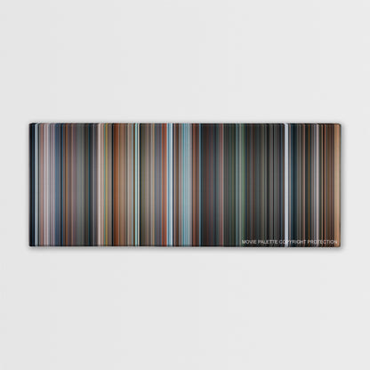 Fantastic 4: Rise of the Silver Surfer color palette canvas print: thousands of thin vertical stripes of color