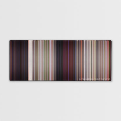2 Fast 2 Furious color palette canvas print: thousands of thin vertical stripes of color