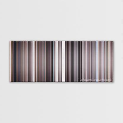 Diamonds Are Forever color palette canvas print: thousands of thin vertical stripes of color