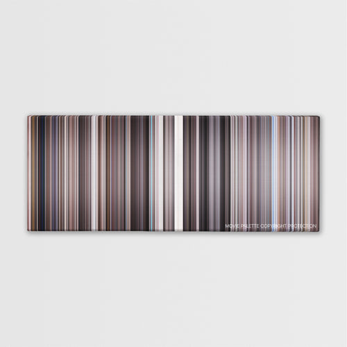Diamonds Are Forever color palette canvas print: thousands of thin vertical stripes of color