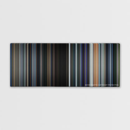 Hulk color palette canvas print: thousands of thin vertical stripes of color