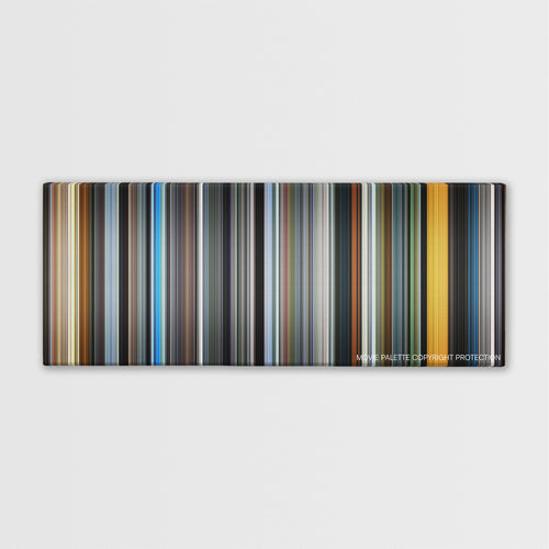 The Motorcycle Diaries color palette canvas print: thousands of thin vertical stripes of color