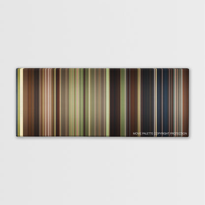 Your Highness color palette canvas print: thousands of thin vertical stripes of color