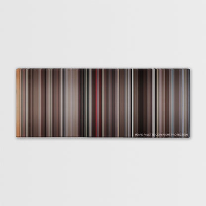 Annie Hall color palette canvas print: thousands of thin vertical stripes of color