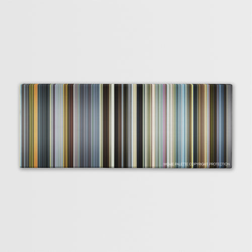 The Counselor color palette canvas print: thousands of thin vertical stripes of color