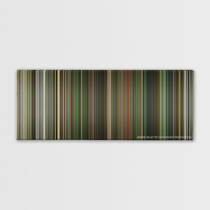 Dredd color palette canvas print: thousands of thin vertical stripes of color