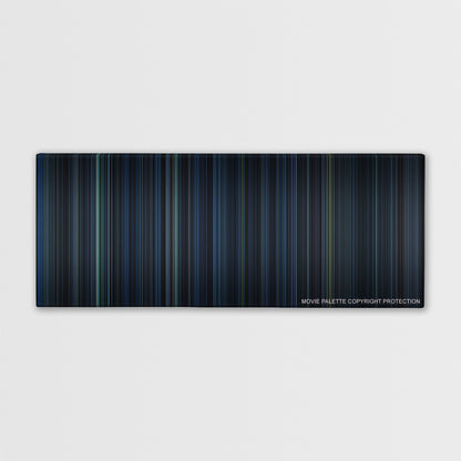 Underworld color palette canvas print: thousands of thin vertical stripes of color