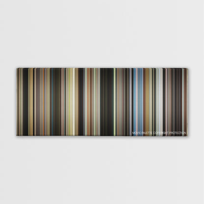 St. Vincent color palette canvas print: thousands of thin vertical stripes of color