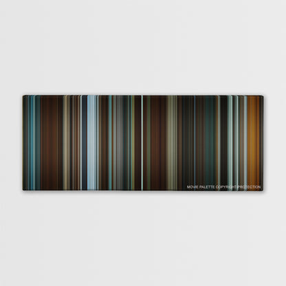 Predestination color palette canvas print: thousands of thin vertical stripes of color