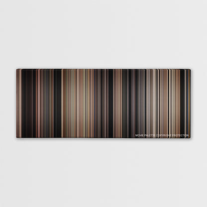 Hachi: A Dog's Tale color palette canvas print: thousands of thin vertical stripes of color