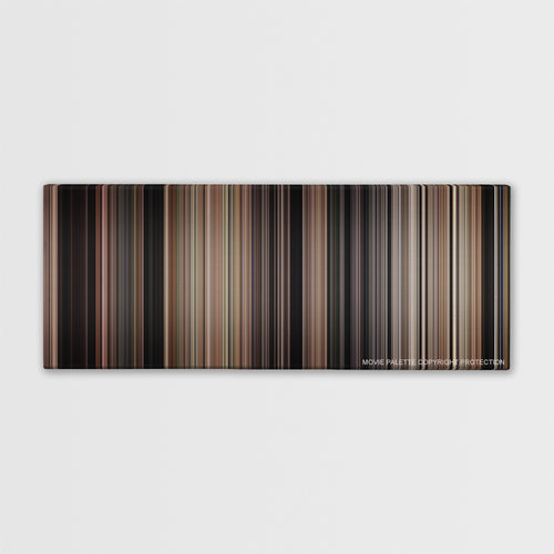 Hachi: A Dog's Tale color palette canvas print: thousands of thin vertical stripes of color