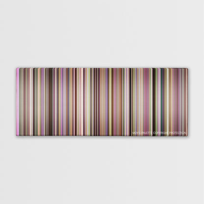 The Florida Project color palette canvas print: thousands of thin vertical stripes of color