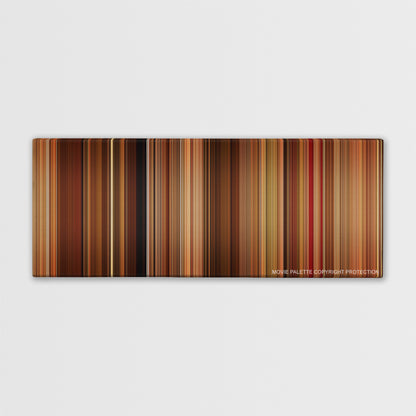 Vicky Cristina Barcelona color palette canvas print: thousands of thin vertical stripes of color