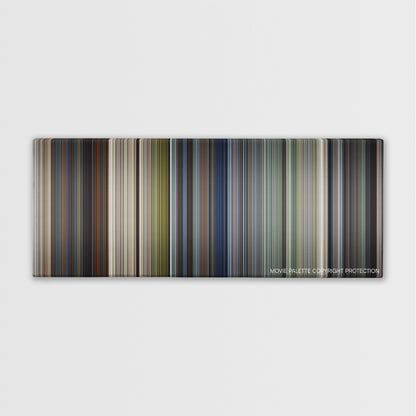 U.S. Marshals color palette canvas print: thousands of thin vertical stripes of color