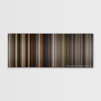 The Village color palette canvas print: thousands of thin vertical stripes of color