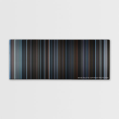 Enemy at the Gates color palette canvas print: thousands of thin vertical stripes of color