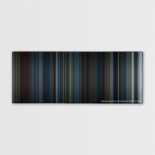 The Adjustment Bureau color palette canvas print: thousands of thin vertical stripes of color