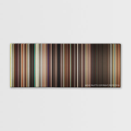 Ruby Sparks color palette canvas print: thousands of thin vertical stripes of color